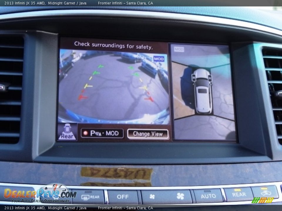 2013 Infiniti JX 35 AWD Midnight Garnet / Java Photo #34