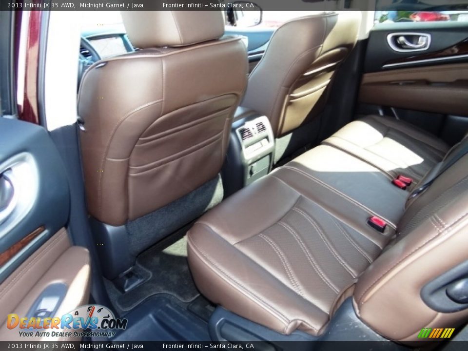 2013 Infiniti JX 35 AWD Midnight Garnet / Java Photo #36