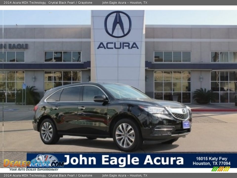 2014 Acura MDX Technology Crystal Black Pearl / Graystone Photo #1