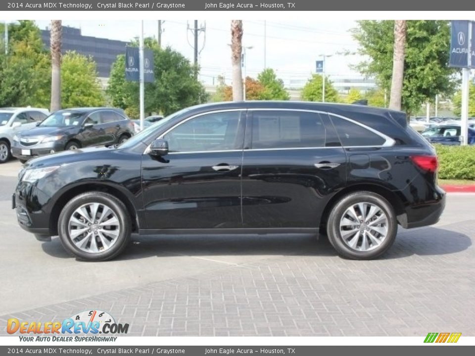 2014 Acura MDX Technology Crystal Black Pearl / Graystone Photo #4