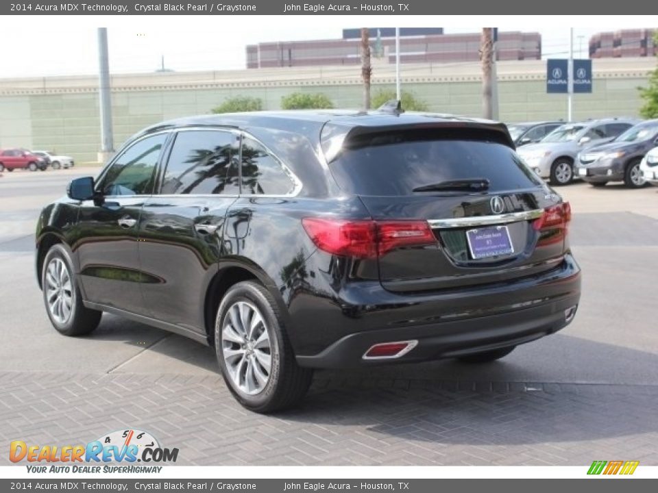 2014 Acura MDX Technology Crystal Black Pearl / Graystone Photo #5