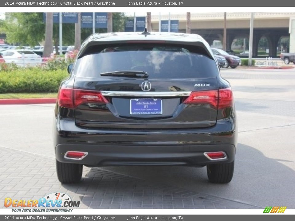 2014 Acura MDX Technology Crystal Black Pearl / Graystone Photo #6