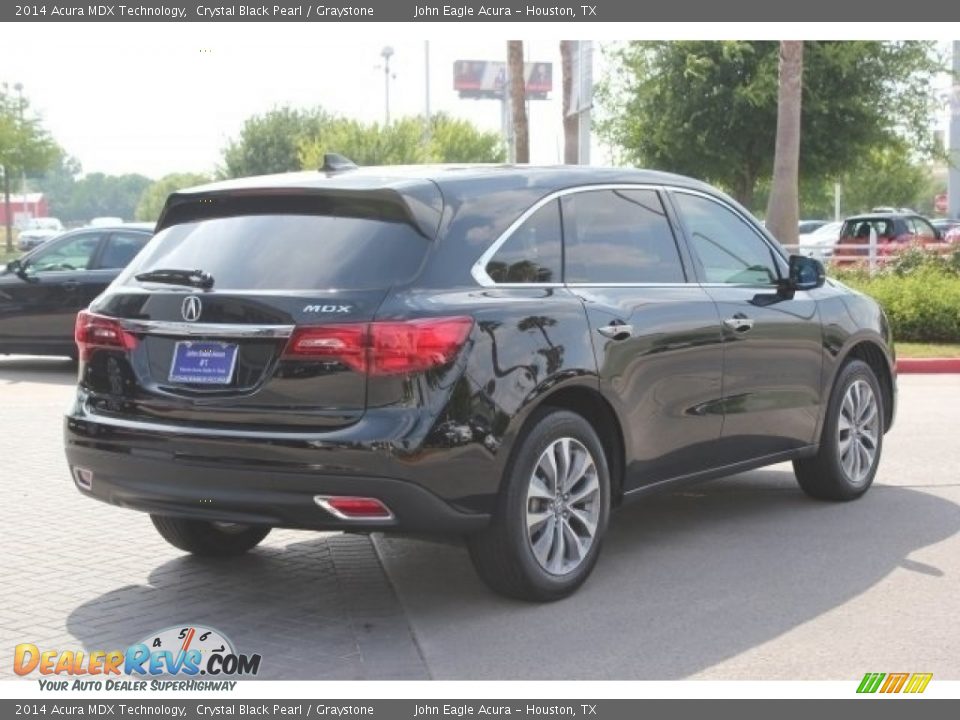 2014 Acura MDX Technology Crystal Black Pearl / Graystone Photo #7