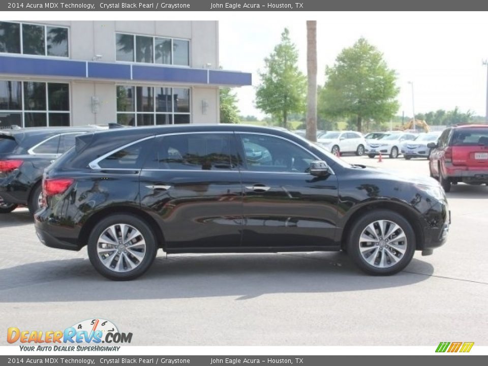 2014 Acura MDX Technology Crystal Black Pearl / Graystone Photo #8