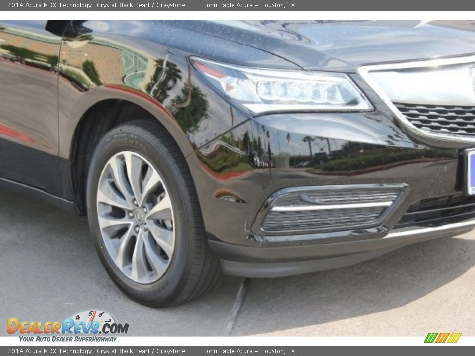 2014 Acura MDX Technology Crystal Black Pearl / Graystone Photo #10