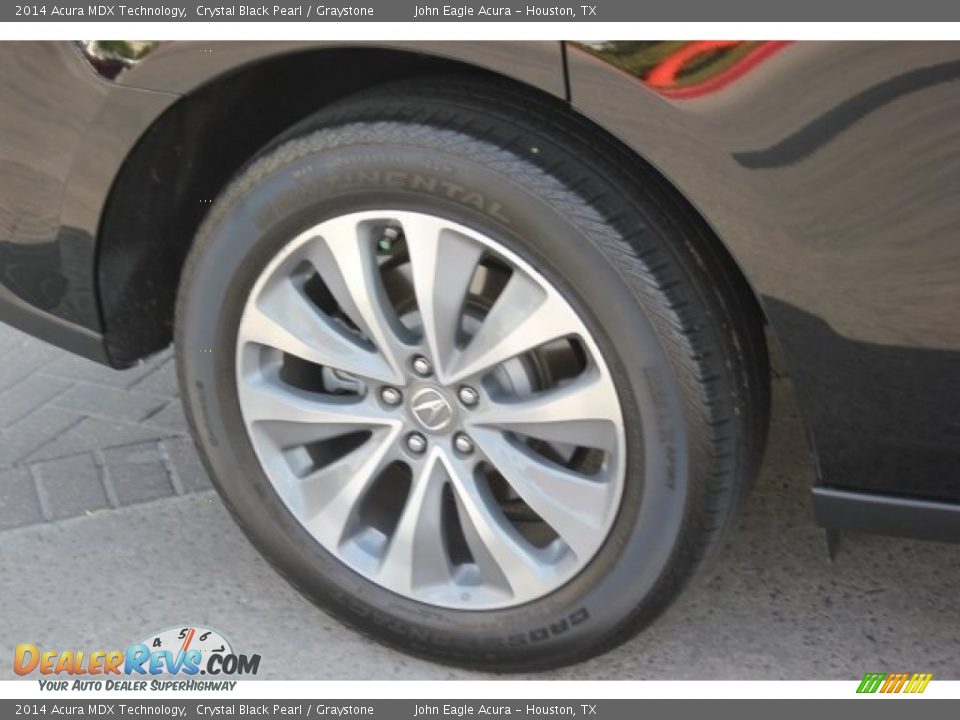 2014 Acura MDX Technology Crystal Black Pearl / Graystone Photo #12
