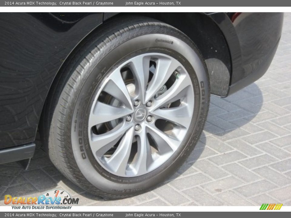 2014 Acura MDX Technology Crystal Black Pearl / Graystone Photo #13