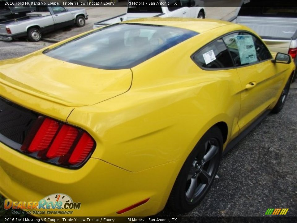 2016 Ford Mustang V6 Coupe Triple Yellow Tricoat / Ebony Photo #2