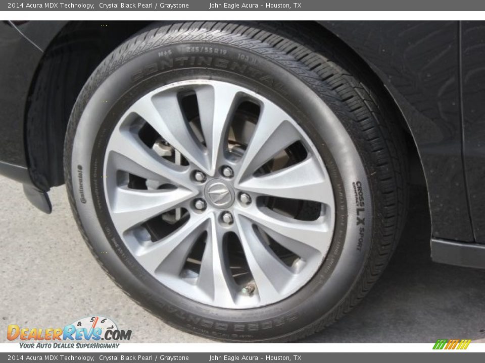 2014 Acura MDX Technology Crystal Black Pearl / Graystone Photo #14