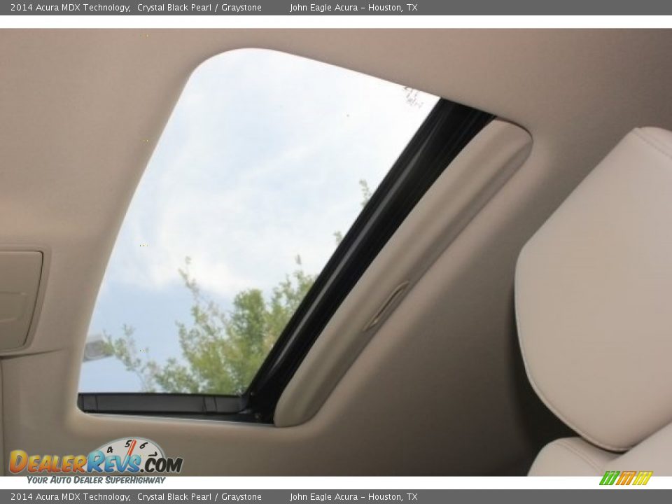 2014 Acura MDX Technology Crystal Black Pearl / Graystone Photo #18