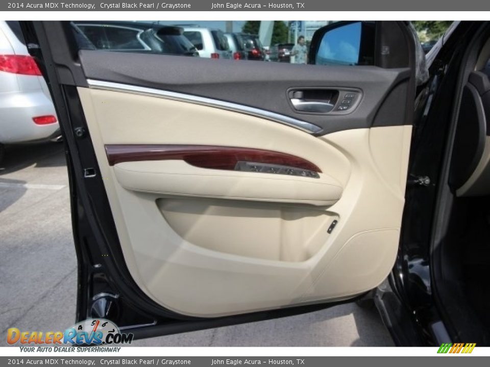 2014 Acura MDX Technology Crystal Black Pearl / Graystone Photo #19