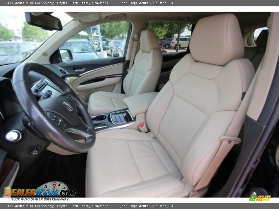 2014 Acura MDX Technology Crystal Black Pearl / Graystone Photo #20