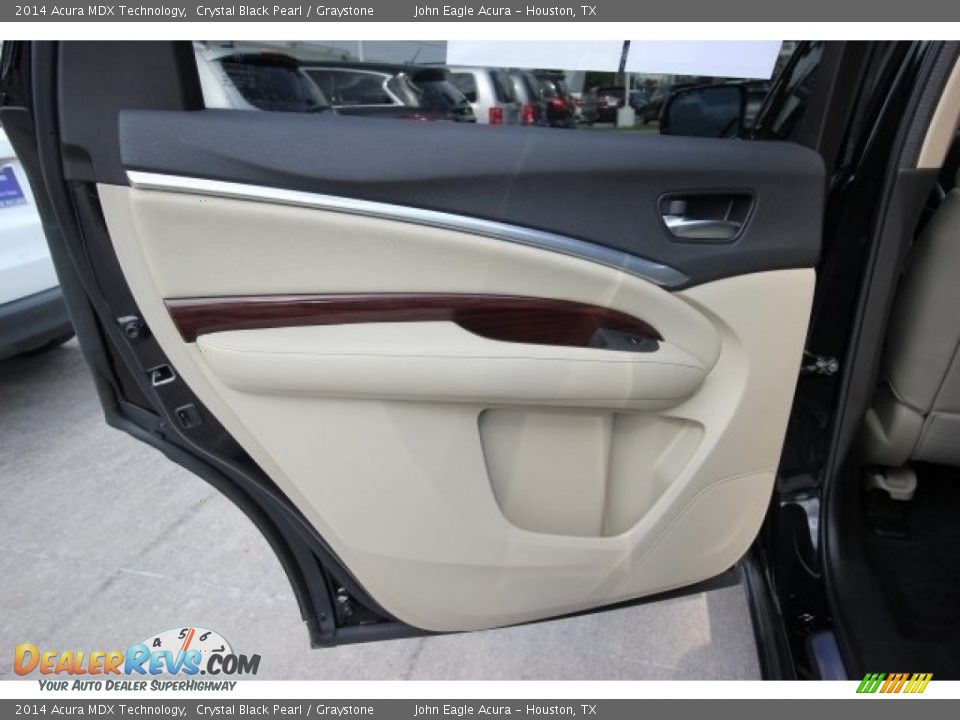 2014 Acura MDX Technology Crystal Black Pearl / Graystone Photo #21