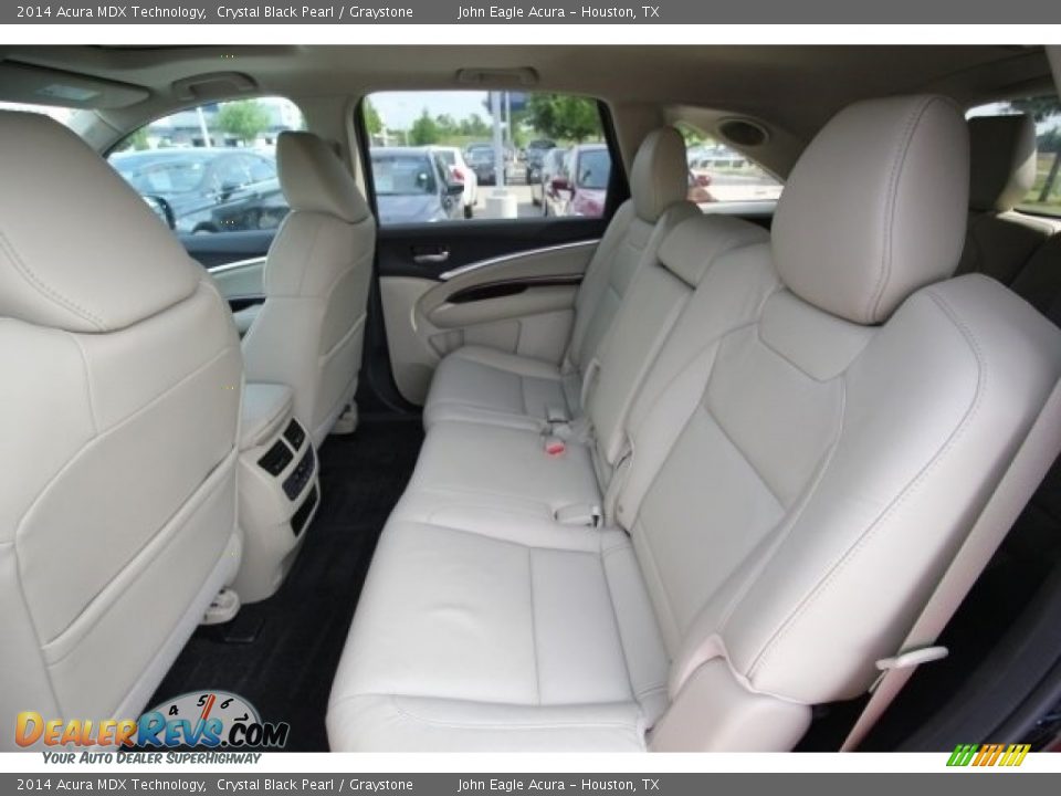 2014 Acura MDX Technology Crystal Black Pearl / Graystone Photo #22