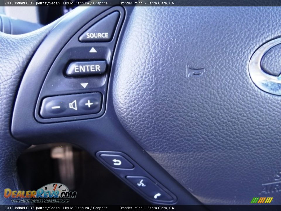 2013 Infiniti G 37 Journey Sedan Liquid Platinum / Graphite Photo #21