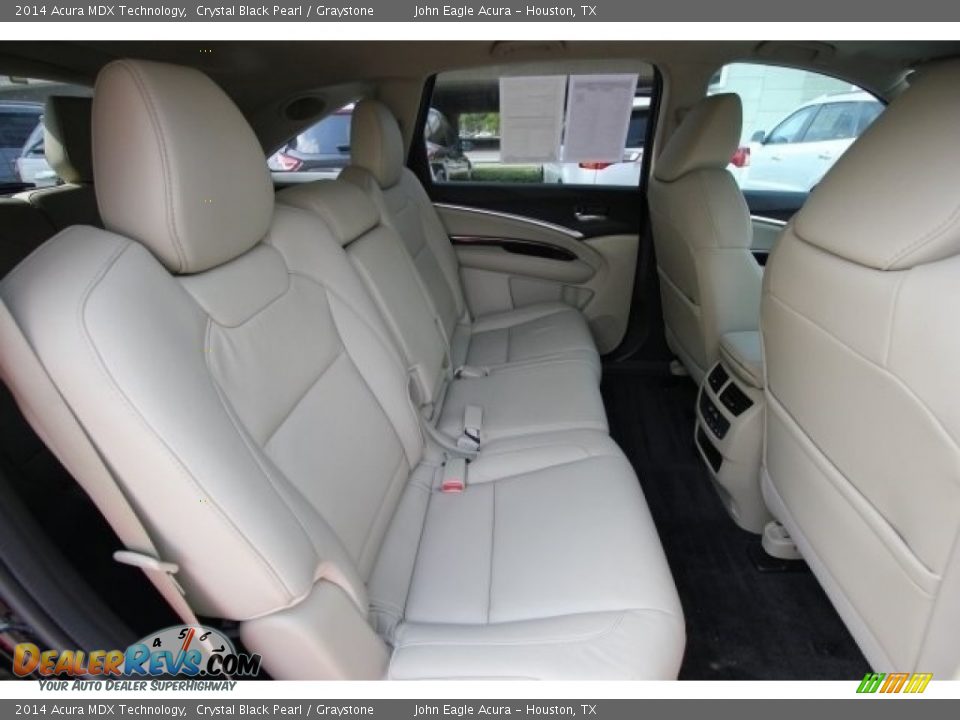 2014 Acura MDX Technology Crystal Black Pearl / Graystone Photo #26
