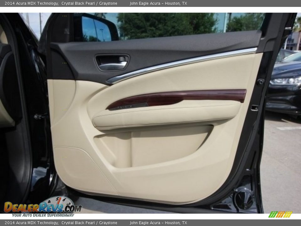 2014 Acura MDX Technology Crystal Black Pearl / Graystone Photo #28