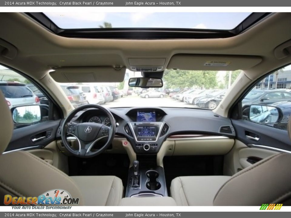 2014 Acura MDX Technology Crystal Black Pearl / Graystone Photo #31
