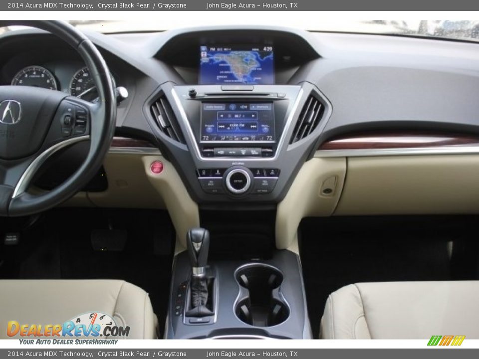 2014 Acura MDX Technology Crystal Black Pearl / Graystone Photo #33