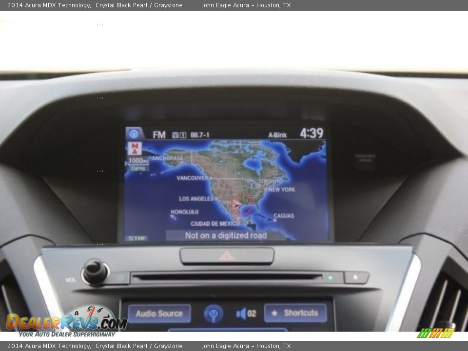 2014 Acura MDX Technology Crystal Black Pearl / Graystone Photo #34