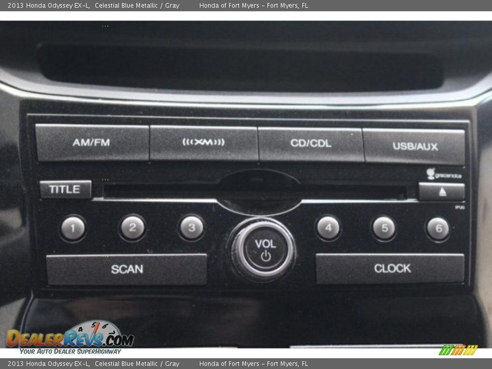 2013 Honda Odyssey EX-L Celestial Blue Metallic / Gray Photo #20