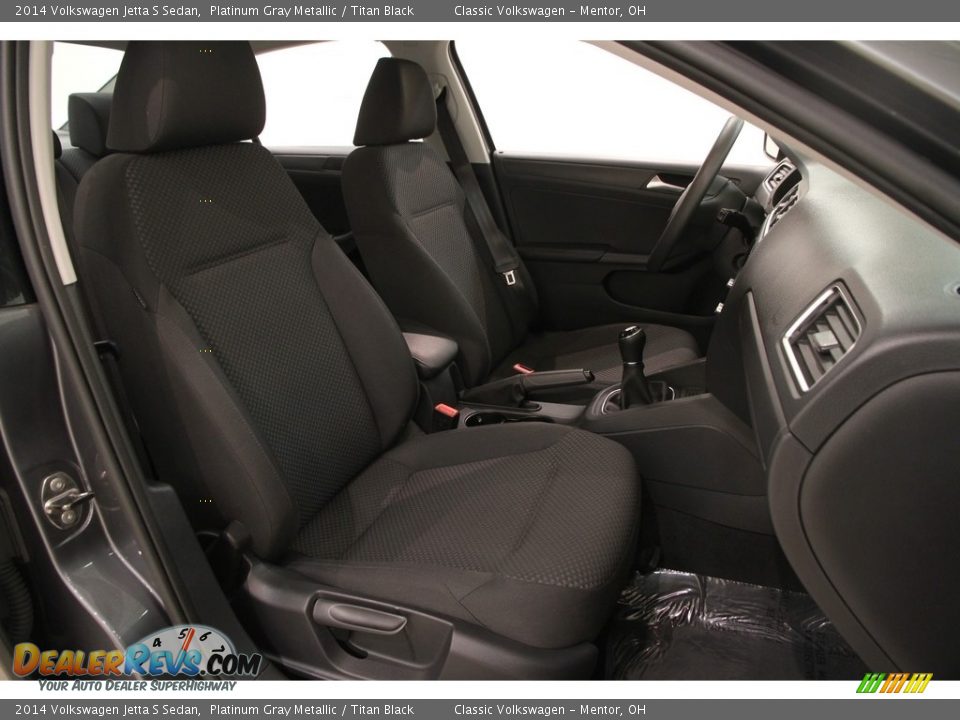 2014 Volkswagen Jetta S Sedan Platinum Gray Metallic / Titan Black Photo #11