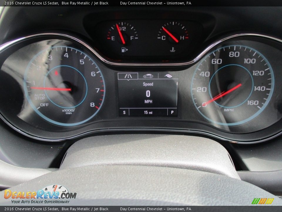 2016 Chevrolet Cruze LS Sedan Blue Ray Metallic / Jet Black Photo #20