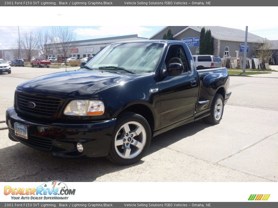 2001 Ford F150 SVT Lightning Black / Lightning Graphite/Black Photo #1