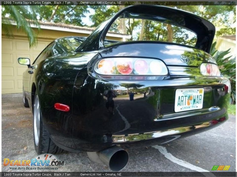 1993 Toyota Supra Turbo Coupe Black / Tan Photo #7