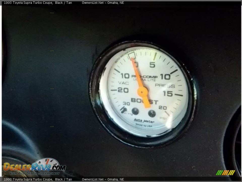 1993 Toyota Supra Turbo Coupe Black / Tan Photo #21