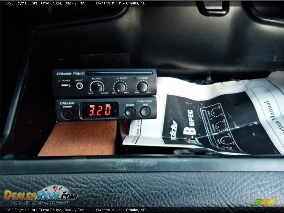 1993 Toyota Supra Turbo Coupe Black / Tan Photo #24