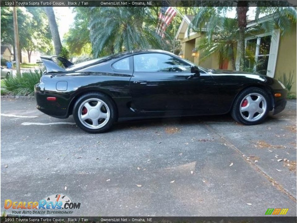1993 Toyota Supra Turbo Coupe Black / Tan Photo #25