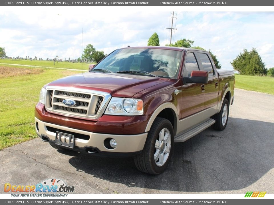 2007 Ford F150 Lariat SuperCrew 4x4 Dark Copper Metallic / Castano Brown Leather Photo #5