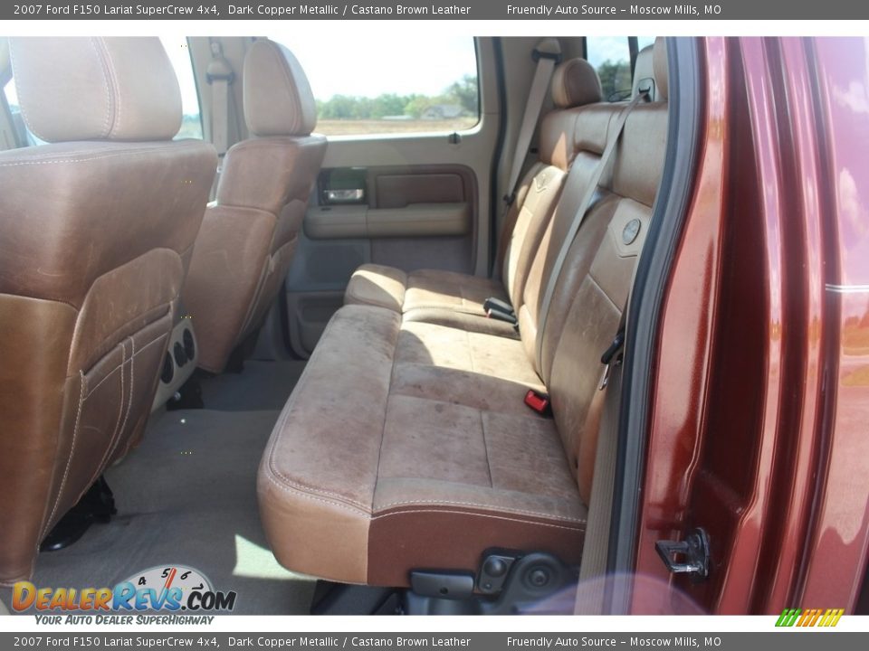 2007 Ford F150 Lariat SuperCrew 4x4 Dark Copper Metallic / Castano Brown Leather Photo #13