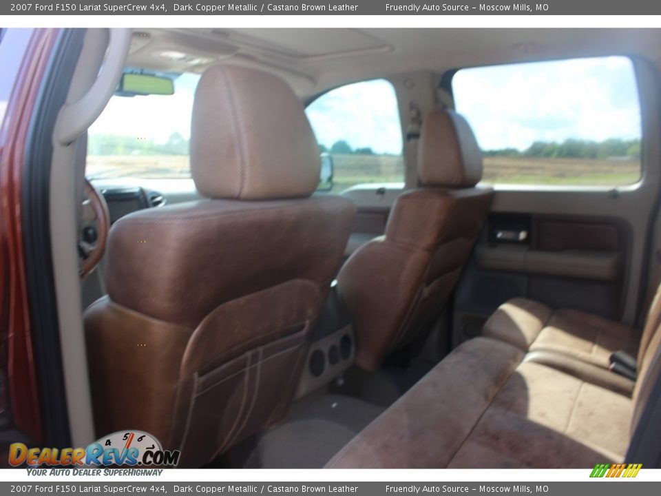 2007 Ford F150 Lariat SuperCrew 4x4 Dark Copper Metallic / Castano Brown Leather Photo #15