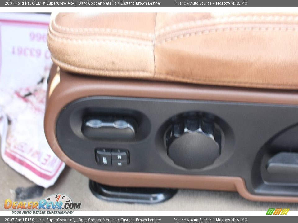 2007 Ford F150 Lariat SuperCrew 4x4 Dark Copper Metallic / Castano Brown Leather Photo #18