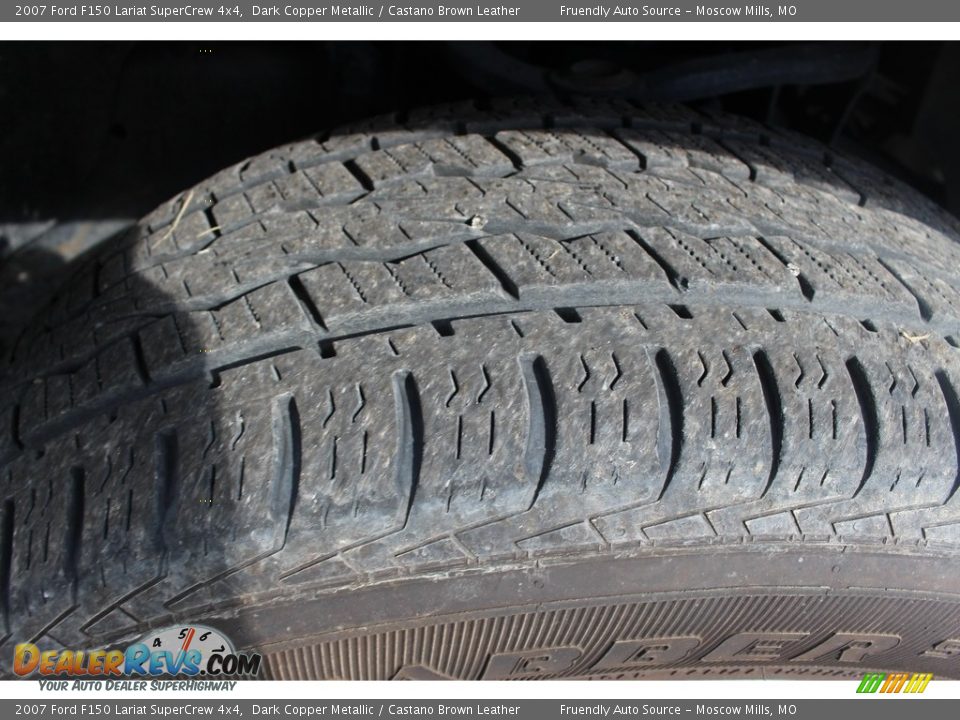 2007 Ford F150 Lariat SuperCrew 4x4 Dark Copper Metallic / Castano Brown Leather Photo #29