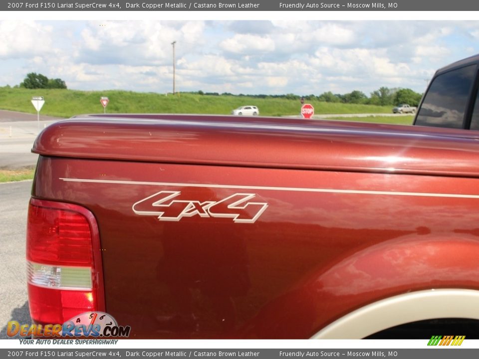 2007 Ford F150 Lariat SuperCrew 4x4 Dark Copper Metallic / Castano Brown Leather Photo #36