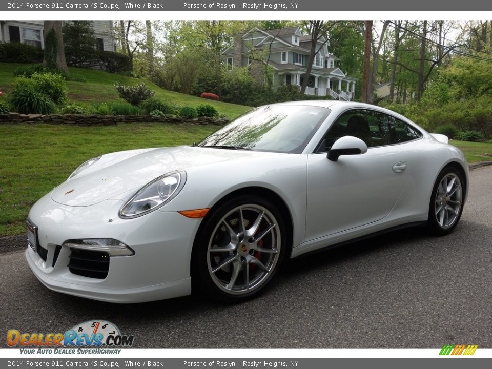 2014 Porsche 911 Carrera 4S Coupe White / Black Photo #1