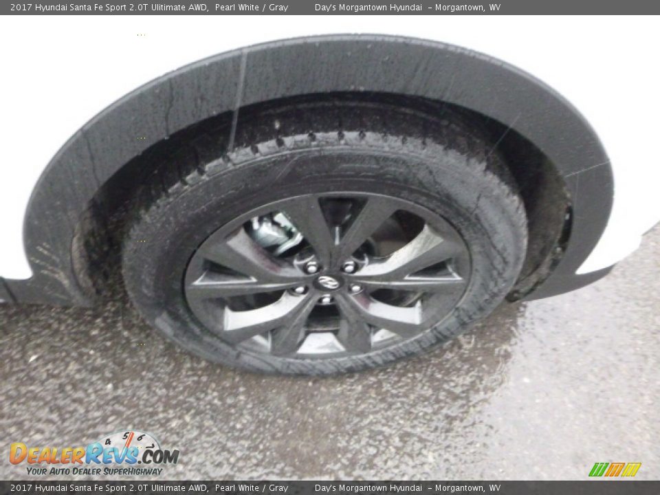 2017 Hyundai Santa Fe Sport 2.0T Ulitimate AWD Pearl White / Gray Photo #2