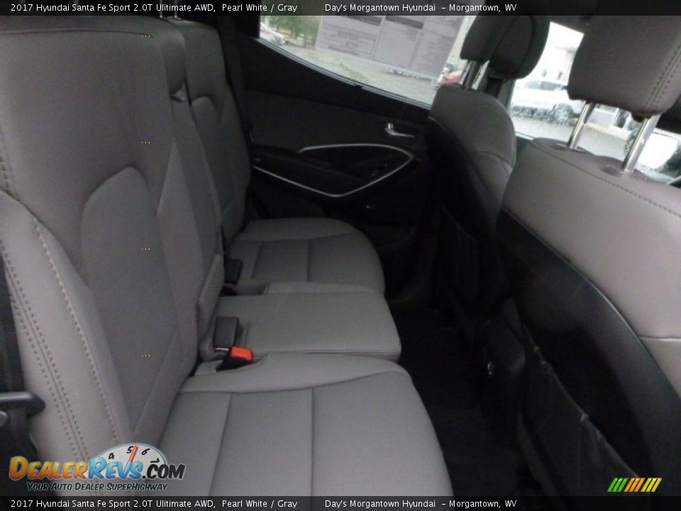 2017 Hyundai Santa Fe Sport 2.0T Ulitimate AWD Pearl White / Gray Photo #5