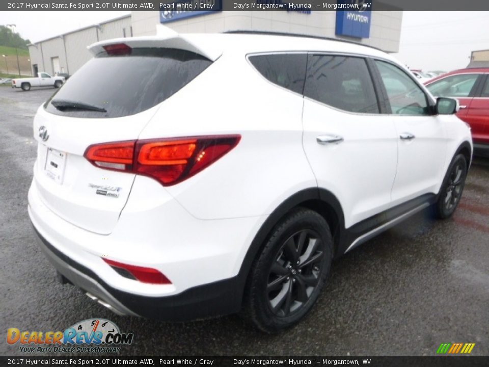 2017 Hyundai Santa Fe Sport 2.0T Ulitimate AWD Pearl White / Gray Photo #7