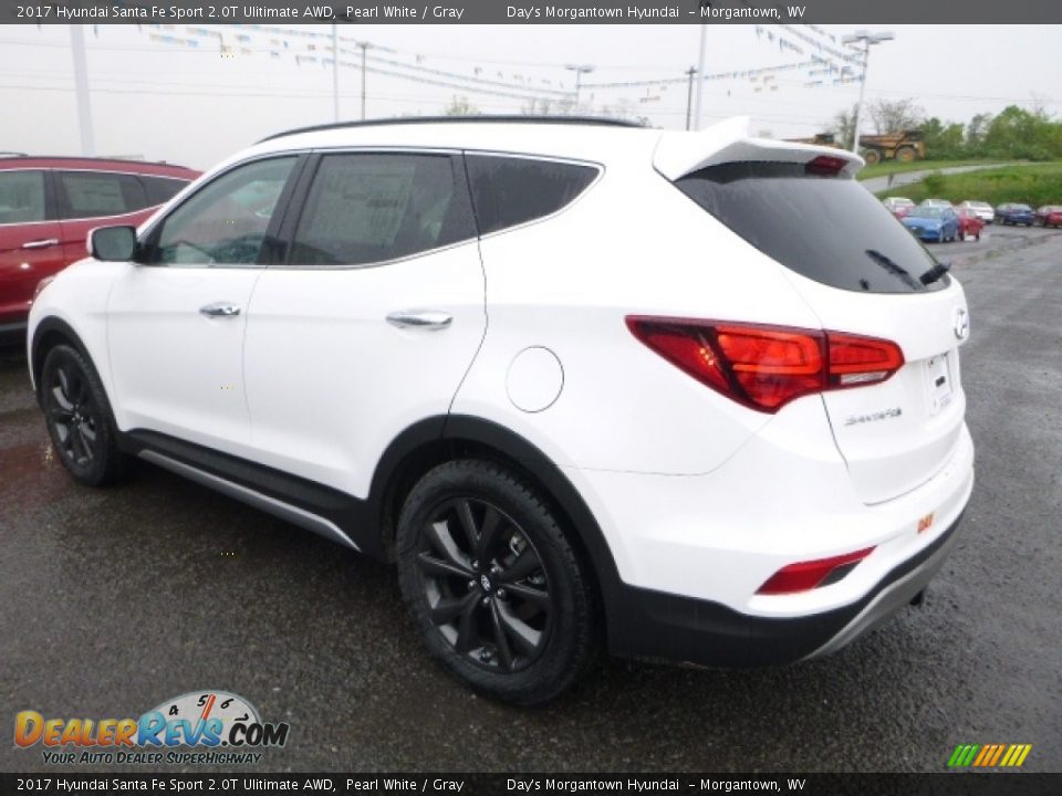 2017 Hyundai Santa Fe Sport 2.0T Ulitimate AWD Pearl White / Gray Photo #9