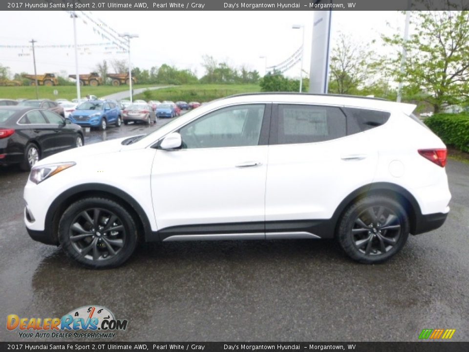 2017 Hyundai Santa Fe Sport 2.0T Ulitimate AWD Pearl White / Gray Photo #10