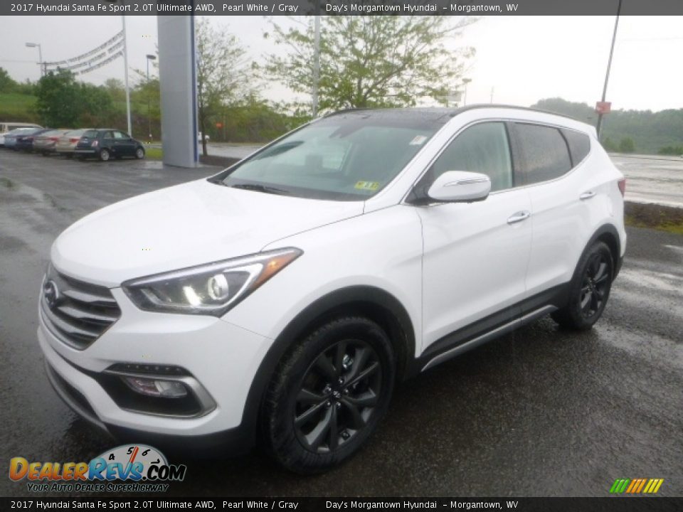 2017 Hyundai Santa Fe Sport 2.0T Ulitimate AWD Pearl White / Gray Photo #11