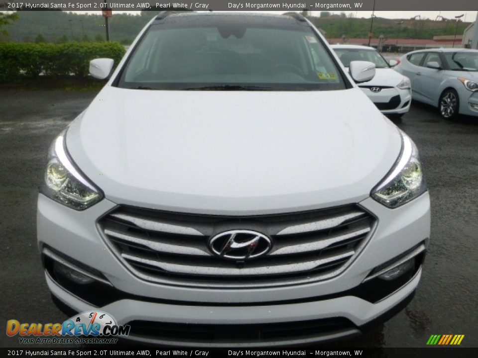 2017 Hyundai Santa Fe Sport 2.0T Ulitimate AWD Pearl White / Gray Photo #12