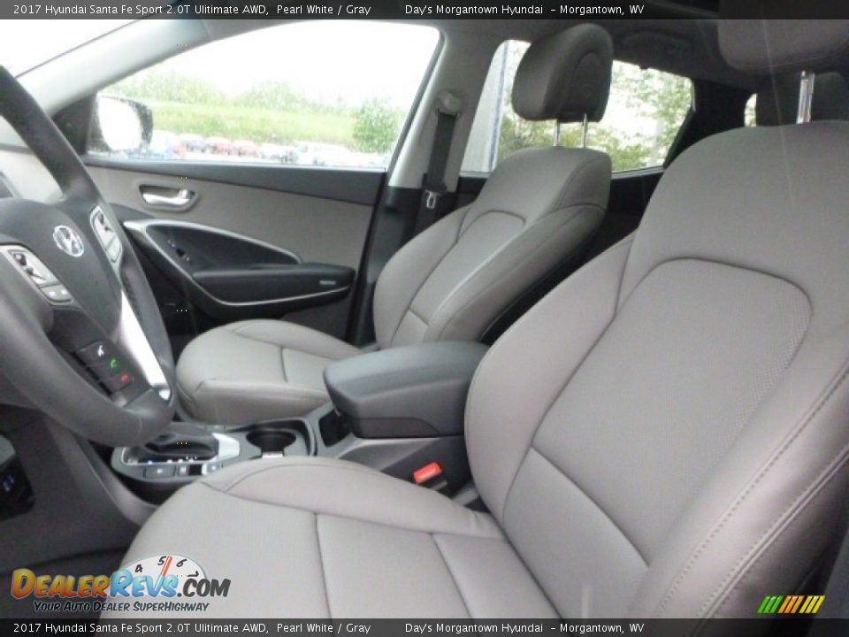 2017 Hyundai Santa Fe Sport 2.0T Ulitimate AWD Pearl White / Gray Photo #13