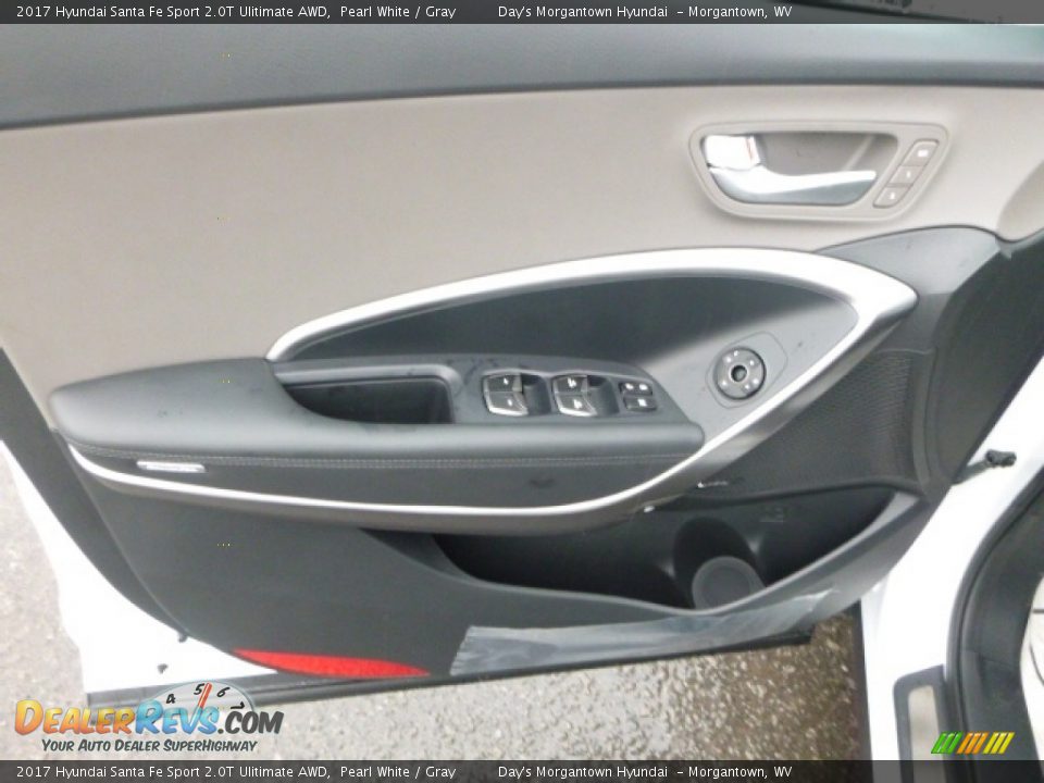 2017 Hyundai Santa Fe Sport 2.0T Ulitimate AWD Pearl White / Gray Photo #14