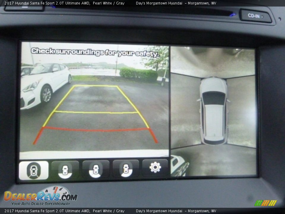 2017 Hyundai Santa Fe Sport 2.0T Ulitimate AWD Pearl White / Gray Photo #19