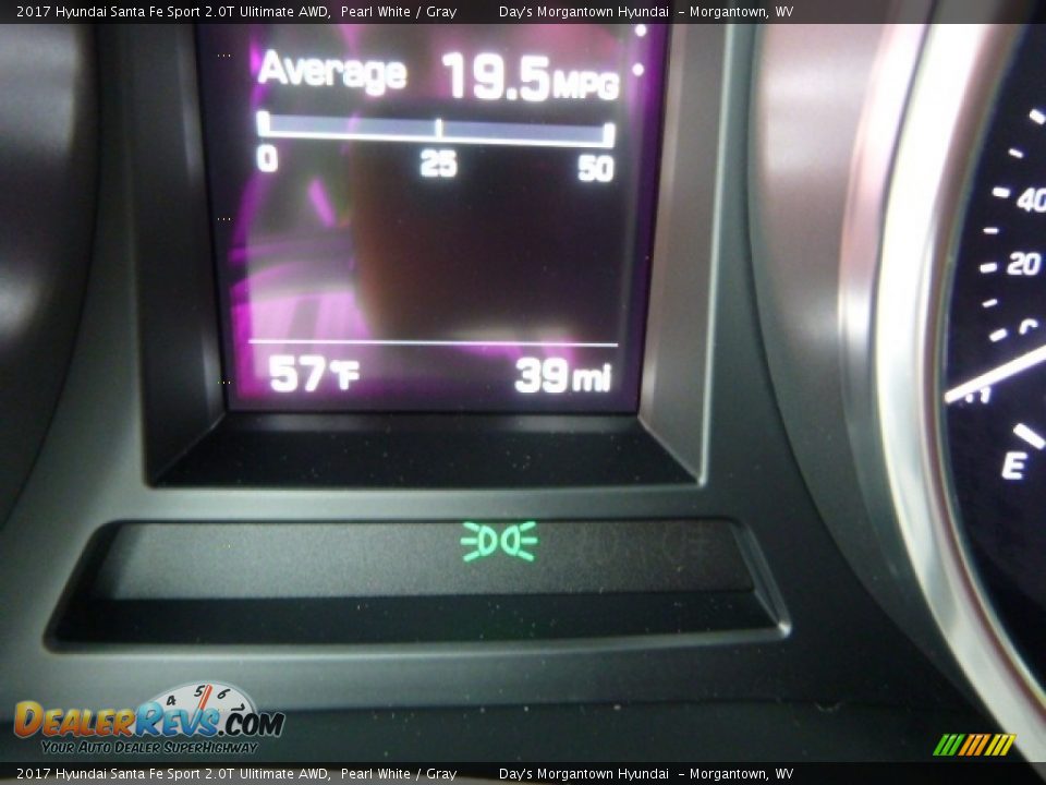 2017 Hyundai Santa Fe Sport 2.0T Ulitimate AWD Pearl White / Gray Photo #20